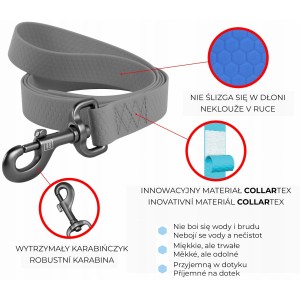 WAUDOG Waterproof smycz wodoodporna - niebieski