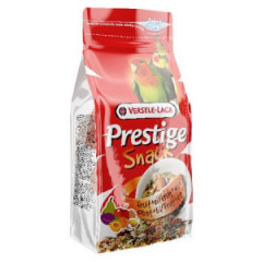 VERSELE-LAGA Prestige Snack Parakeets - przysmak z biszkoptami i owocami dla średnich papug 125g PROMO Krótki termin