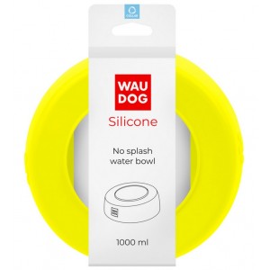 WAUDOG Silicone miska niewysypka, 1 l żółty