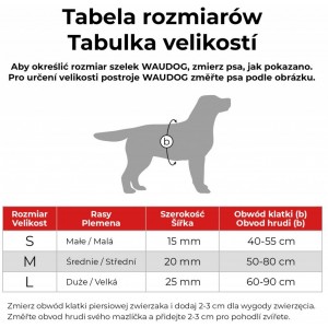 WAUDOG Nylon szelki z QR-paszportem wzór NASA21