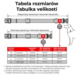 WAUDOG Nylon obroża Recycled nylonowa z QR-paszportem gradient pomarańczowy