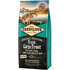 CARNILOVE DOG Fresh Adult Carp and Trout 1,5kg PROMO Uszkodzenie