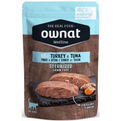 OWNAT WetFood Cat Sterilized - Indyk i Tuńczyk w Rosole 85g