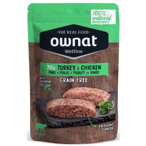 OWNAT WetFood Cat Sterilized - Indyk i Tuńczyk w Rosole 85g