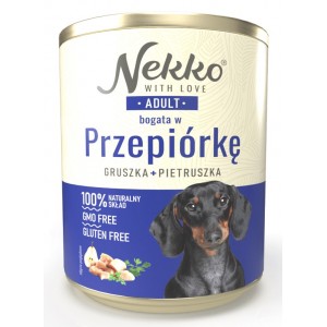 NEKKO Adult przepiórka z gruszką i pietruszką (puszka)