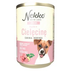 NEKKO Junior Cielęcina, cukinia i moringa (puszka)