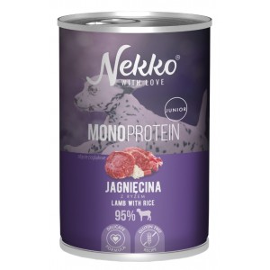 NEKKO Mono Junior Jagnięcina i ryż 400g (puszka)