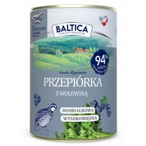 BALTICA SMAKI REGIONÓW Przepiórka z wołowina - puszka 400g