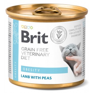 BRIT Grain Free Veterinary Diets Cat Can Obesity 200g (puszka)