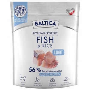 BALTICA NUTRACEUTIC Hypoallergenic Fish and Rice Light dla małych ras