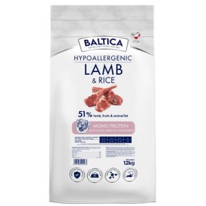 BALTICA NUTRACEUTIC Hypoallergenic Lamb and Rice dla psów ras dużych 12kg