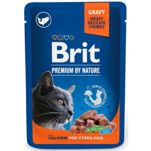 BRIT PREMIUM CAT ŁOSOŚ dla kotów wysterylizowanych - 100g