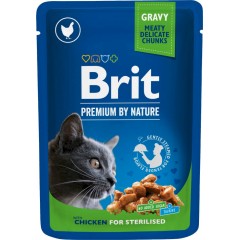 BRIT PREMIUM CAT Adult Sterilised Kurczak saszetka