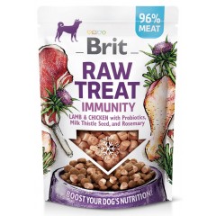 BRIT Raw Treat Immunity Lamb and Chicken with Probiotics, Milk Thistle Seed and Rosemary 40g