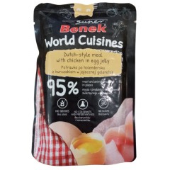 SUPER BENEK World Cuisines Karma dla kotów - kurczak w jajecznej galaretce 100g