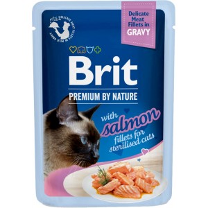 BRIT PREMIUM CAT Beef Gravy Fillets Adult - wołowina w sosie 85g