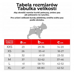 WAUDOG Clothes kurtka peleryna dla psa - wzór pomarańcze