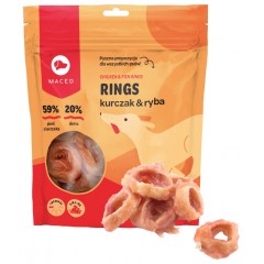 MACED Rings z kurczakiem i rybą 500g