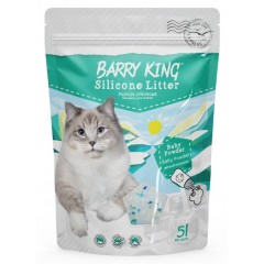 BARRY KING Podłoże silikonowe dla kota - Baby Powder 5l PROMO Uszkodzenie ubytek