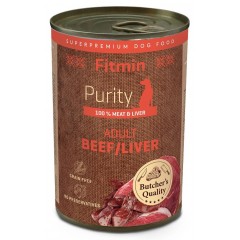 FITMIN Dog Purity Tin Beef / Liver 400g (puszka)