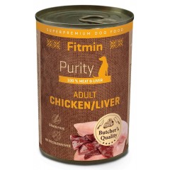 FITMIN Dog Purity Tin Chicken / Liver 400g (puszka)