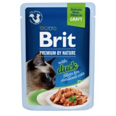 BRIT PREMIUM CAT Sterilised Duck fillets in gravy 85g (saszetka)