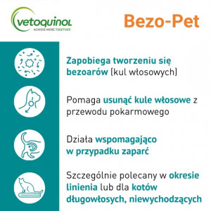 VETOQUINOL Bezo-Pet - Pasta odkłaczająca 120g