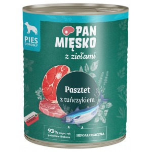 PAN MIĘSKO z ziołami - pasztet z tuńczykiem 800g