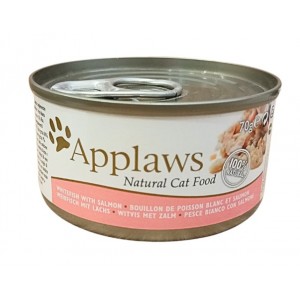 APPLAWS Cat Bialoryby z łososiem 70g