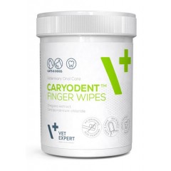 VETEXPERT Caryodent Finger Wipes - czyściki do zębów dla psa i kota 50 szt.