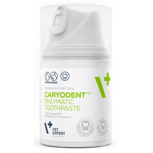 VETEXPERT Caryodent Enzymatyc Toothpaste - enzymatyczna pasta do zębów dla psa i kota 50 ml