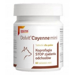 DOLFOS Dolvit Cayenne Mini 60 tabl. - zapobiega zjadaniu odchodów PROMO Krótki termin