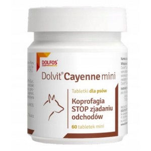 DOLFOS Dolvit Cayenne Mini 60 tabl. - zapobiega zjadaniu odchodów