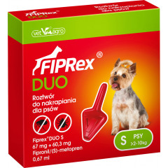 FIPREX DUO Krople S (2 - 10 kg) PROMO Krótki termin