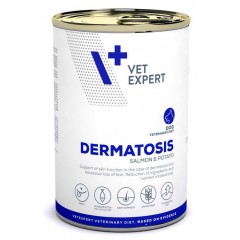 VETEXPERT 4T Veterinary Diet Dog Dermatosis Salmon & Potato 400g (puszka)