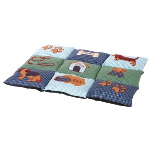TRIXIE Koc / Legowisko Patchwork - niebieski/zielony
