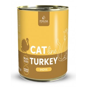 POKUSA CatLine karma mokra dla kotów dorosłych - indyk