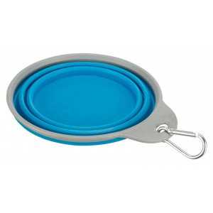 TRIXIE Silikonowa miska podróżna z obręczą (0,5 L / śr. 14 cm)