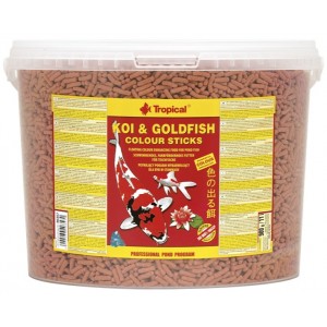 TROPICAL Koi Goldfish Colour Sticks - pokarm wybarwiający dla