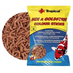 TROPICAL Koi Goldfish Colour Sticks - pokarm wybarwiający dla