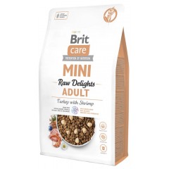 BRIT CARE Mini Grain Free Dog Raw Delights Turkey with Shrimp