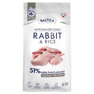 BALTICA NUTRACEUTIC Hypoallergenic Rabbit and Rice XS/S