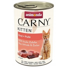 ANIMONDA Carny Kitten - Wołowina z sercami indyka 400g
