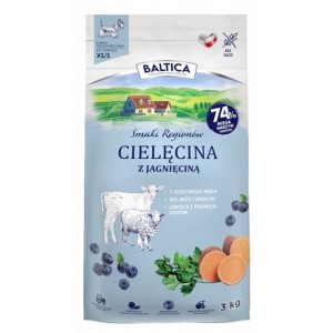 BALTICA SMAKI REGIONÓW Cielęcina z jagnięciną dla małych psów