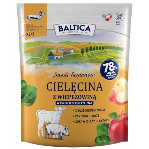 BALTICA SMAKI REGIONÓW Cielęcina z wieprzowiną dla małych psów XS/S
