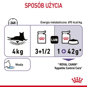 ROYAL CANIN Appetite Control Care karma mokra, plasterki w sosie dla kotów dorosłych uporczywie domagających się jedzenia