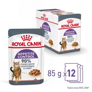 ROYAL CANIN Appetite Control Care karma mokra, plasterki w sosie dla kotów dorosłych uporczywie domagających się jedzenia