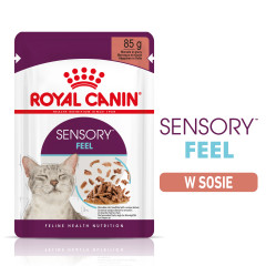 ROYAL CANIN Sensory Feel karma mokra - kawałki w sosie dla kotów dorosłych, pobudzająca percepcje tekstur 85g