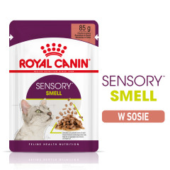 ROYAL CANIN Sensory Smell karma mokra - kawałki w sosie dla kotów dorosłych, pobudzająca wrażenia węchowe