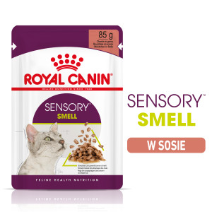 ROYAL CANIN Sensory Smell karma mokra - kawałki w sosie dla kotów dorosłych, pobudzająca wrażenia węchowe 85g